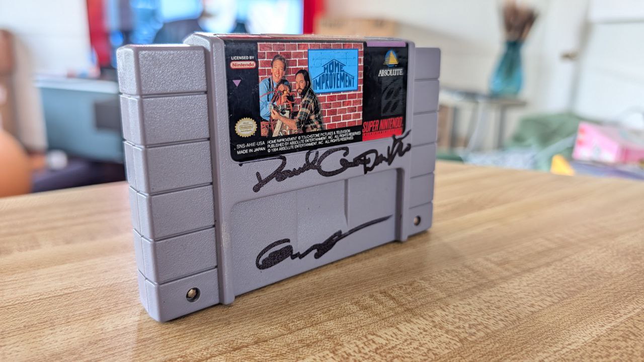 Home Improvement SNES Cartridge Signed Autograph Front