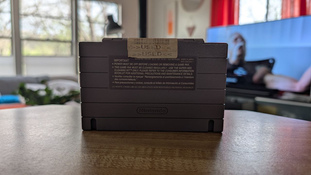 Home Improvement SNES Cartridge Back